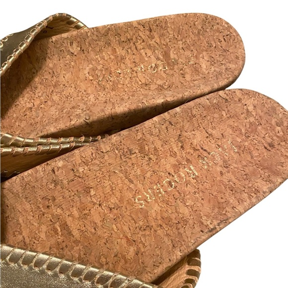 Jack Rogers Thelma Comfort Flip-Flop Gold Sandals - Picture 3 of 7